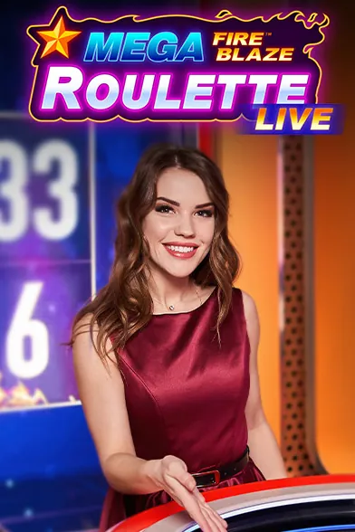 Mega Fire Blaze Roulette Live von Playtech, Spielcover
